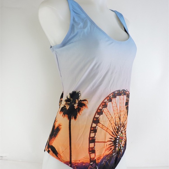 Festival design one piece swimsuit - Picture 1 of 4